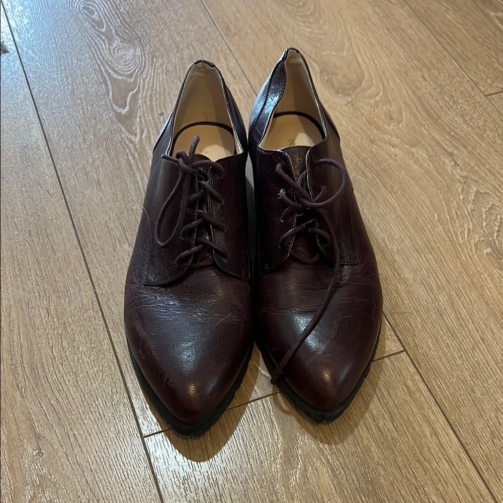 Nine West Oxford Brown Leather Dress Shoes